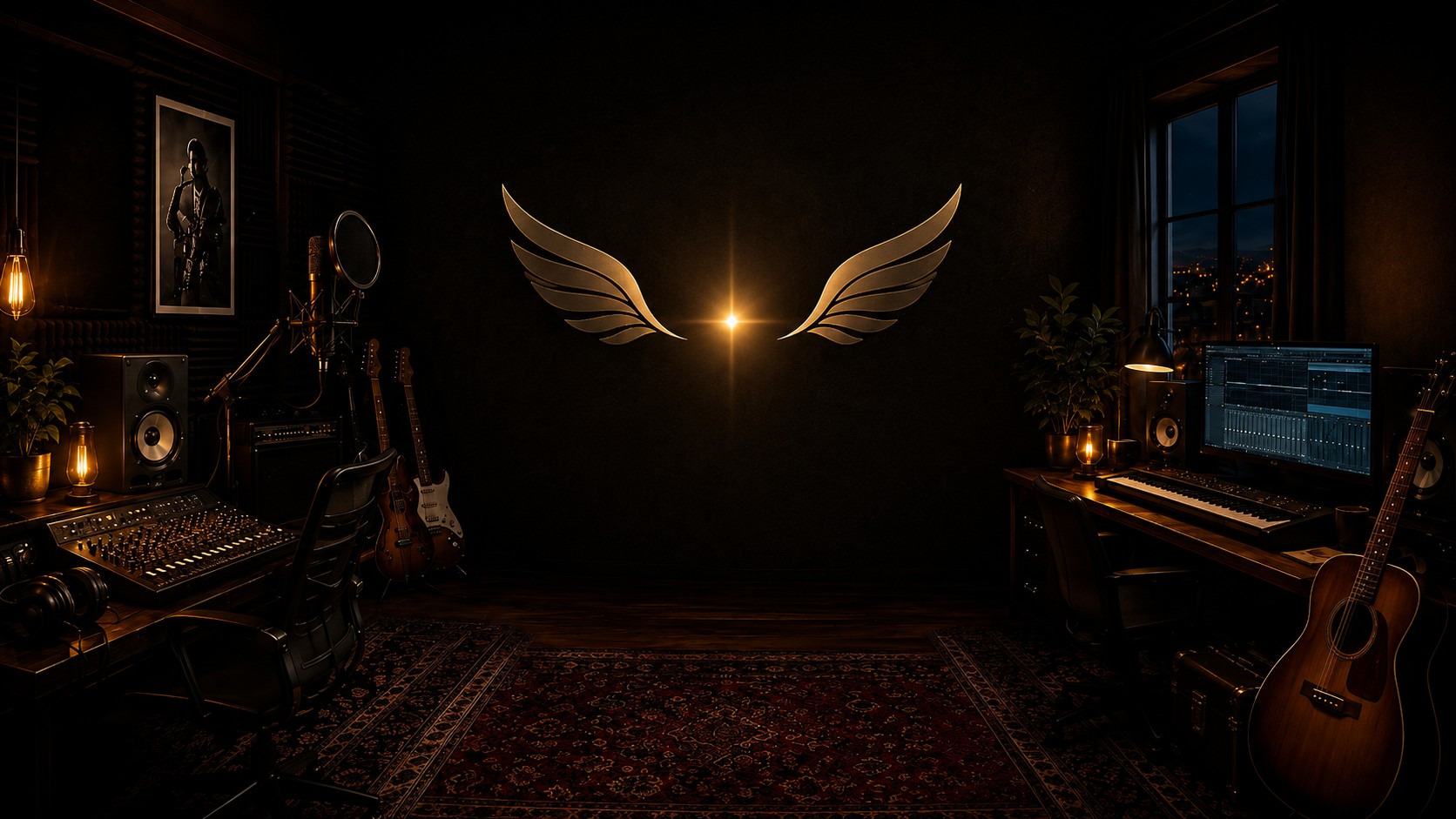 Ciepła, wieczorna reżyserka radiowa Warrior Angel Studio